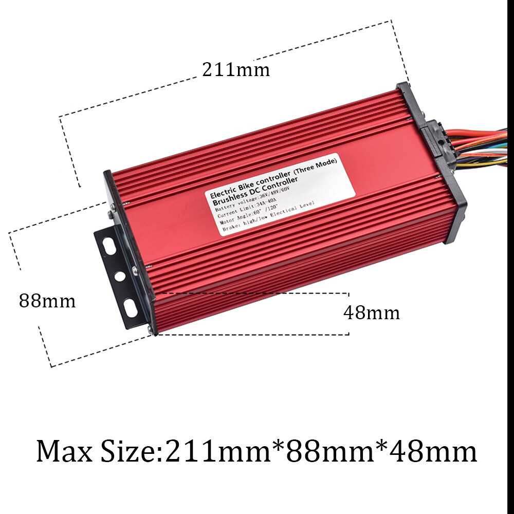 BLDC E-bike Controller 36V/48V/60V 1000W-2000W Electric Scooter Motor Controller
