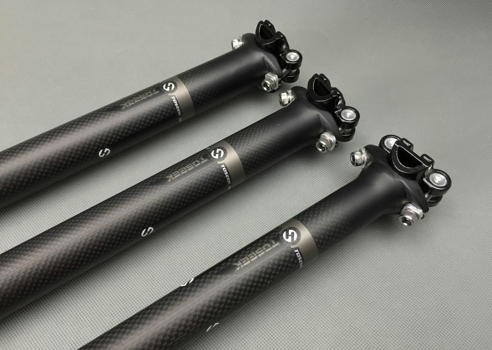 TOSEEK Aluminum Carbon Seatpost 25.4/27.2/30.8/31.6mm Mountain Bicycle Seat Post