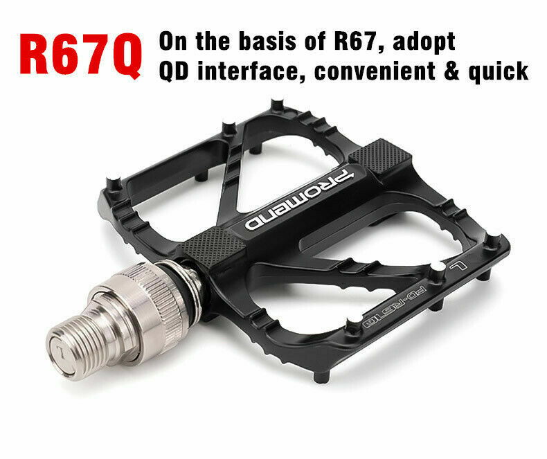 PROMEND Quick Release Road Folding Pedal Bike Pedals 3 Bearing 9/16 in Sealed