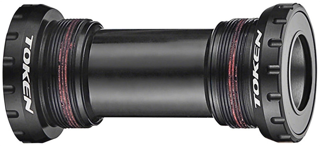 Token TK878 Threaded Bottom Bracket – English, Shimano HollowTech II, Black