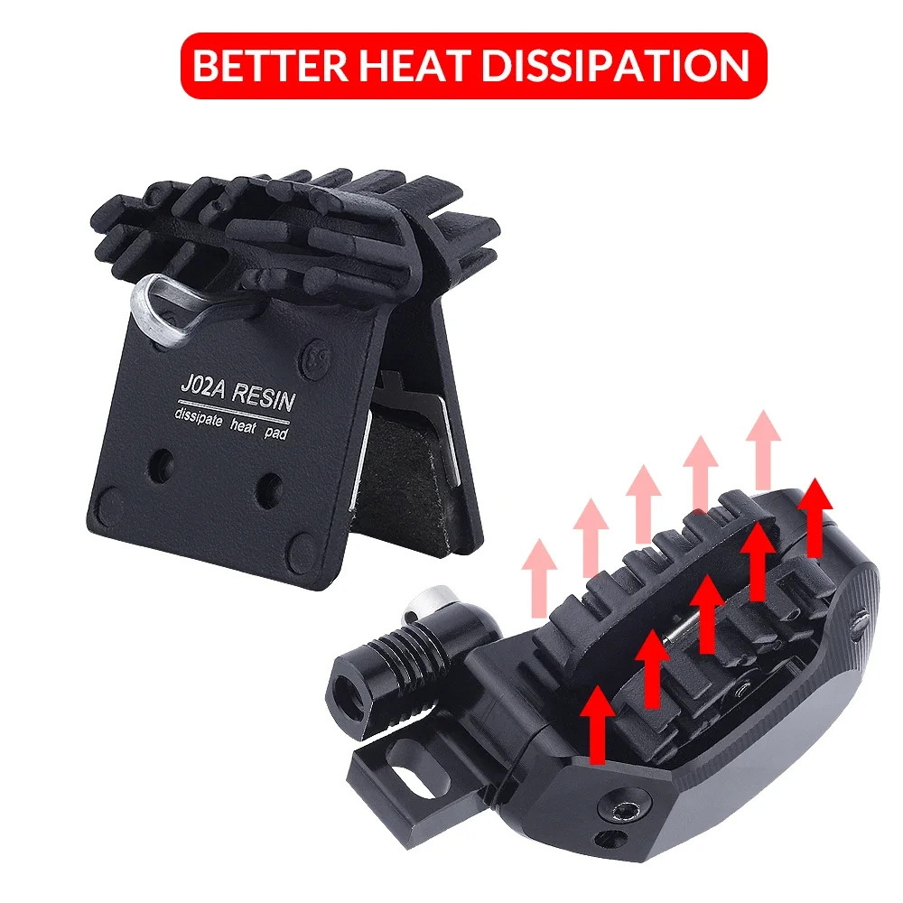MTB Bike Disc Brake Pads J02A Resin Ice Tech Bicycle Hydraulic Brakes Pad Calipe