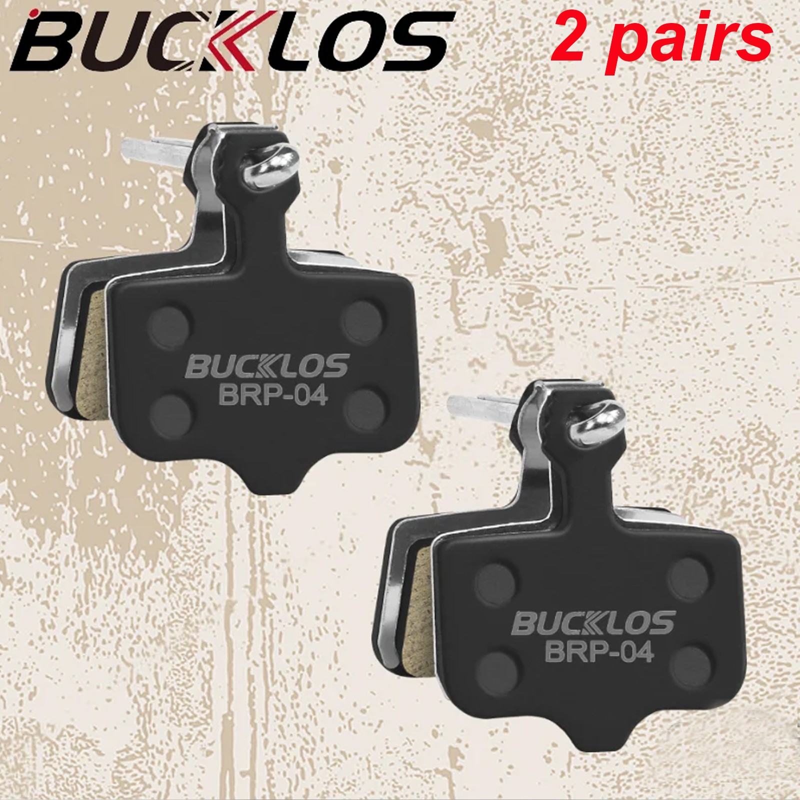 2 Pairs Resin MTB Bike Disc Brake Pads for AVID Elixir 1/3/5/7/9/CR/CR Mag/R/XO