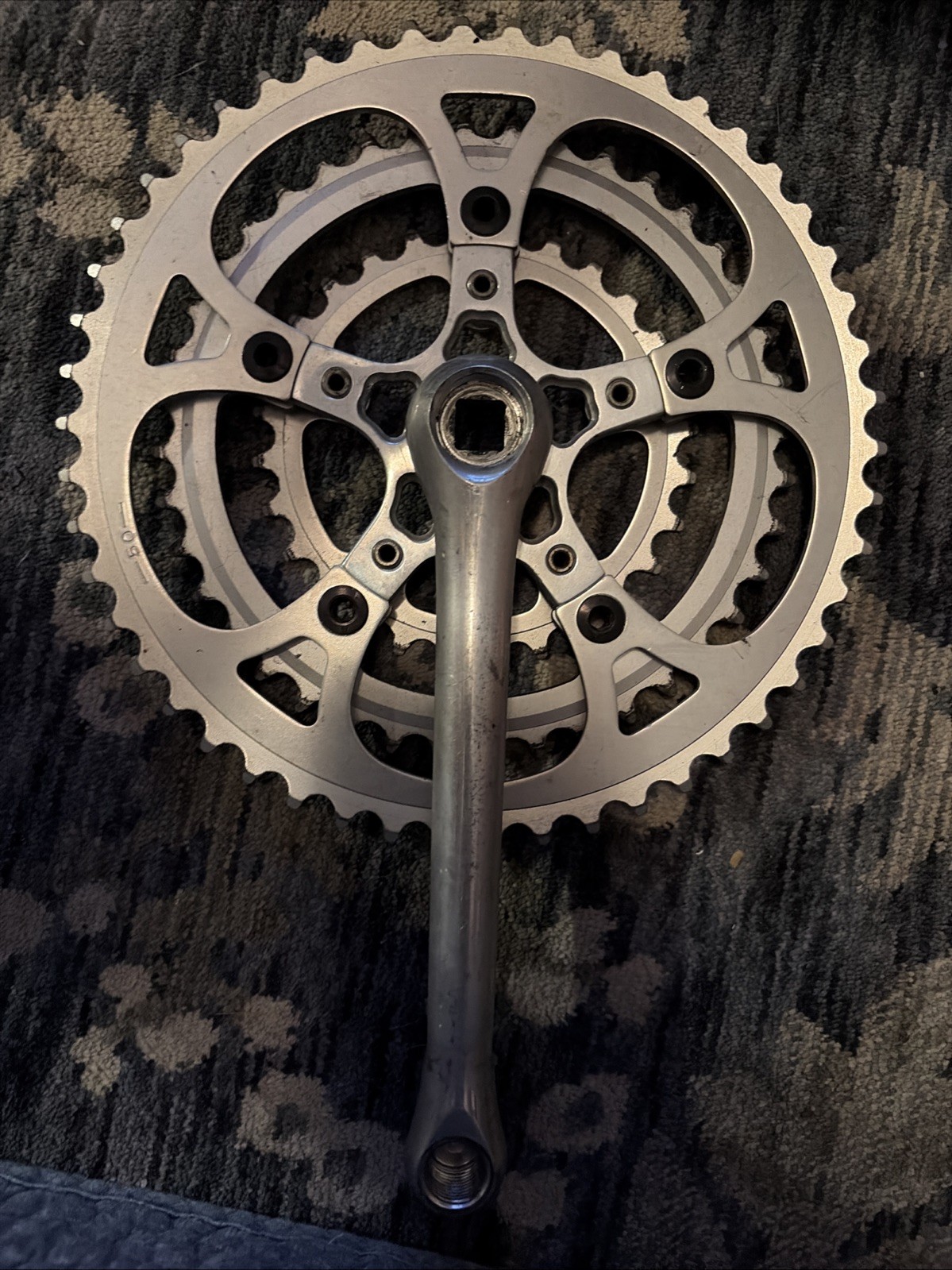 Vintage Topline CNC Road Triple Cranks 170 BCD Square Taper Polished Right Only