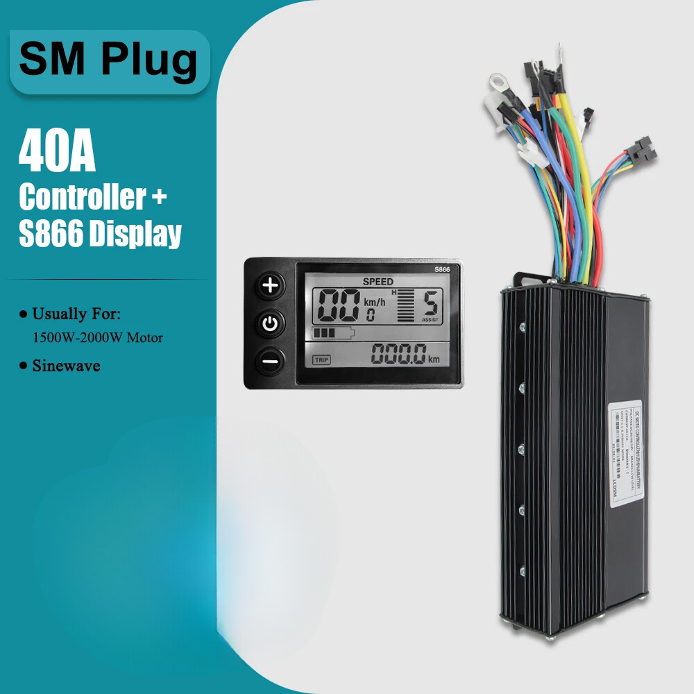 E-bike Three-Mode Sine Wave 36V 48V 17A 26A 30A 40A Controller with LCD Display