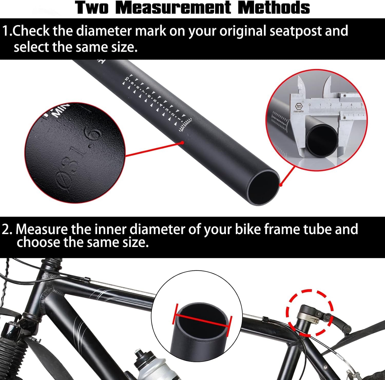 Universal 27.2mm Aluminum Alloy Seatpost – Effortless Installation, 400mm Length