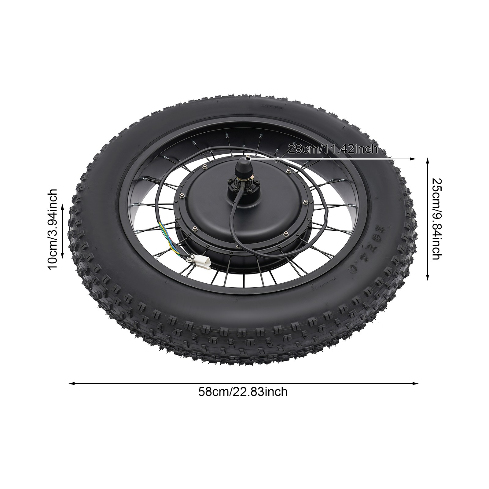 20in Rear Wheel 48V 1500W Electric Bicycle Ebike Conversion Kit Hub Motor LCD