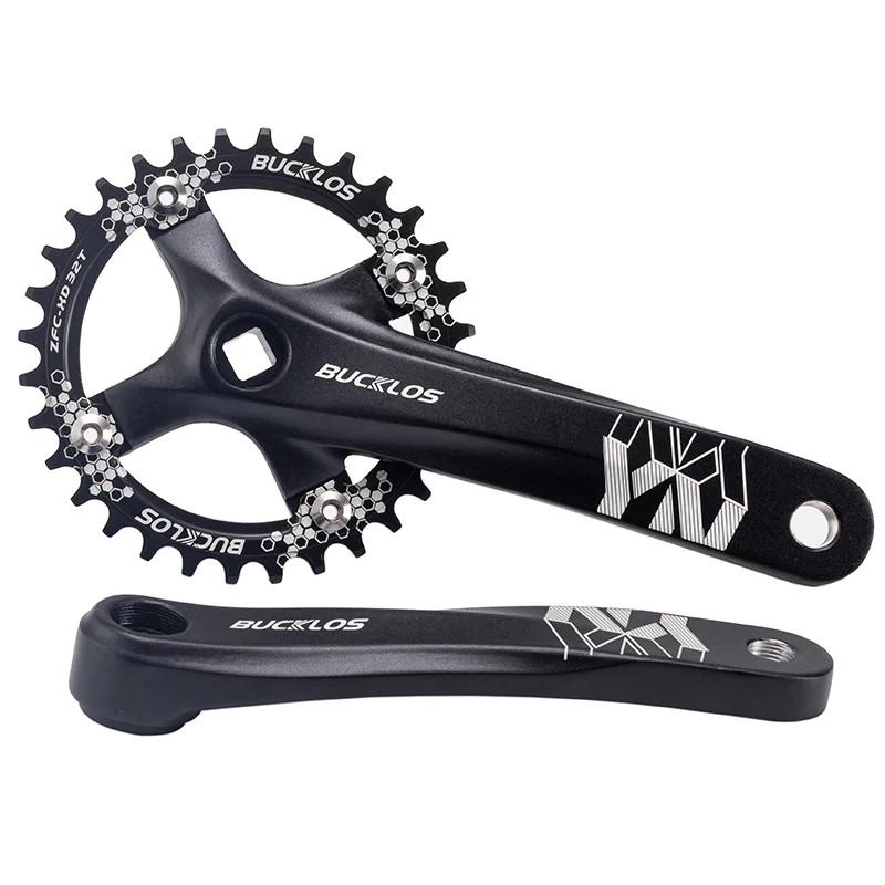 170mm 104BCD MTB Square Hole Crankset 32T 34T 36T 38T 40T 42T Single Chainring