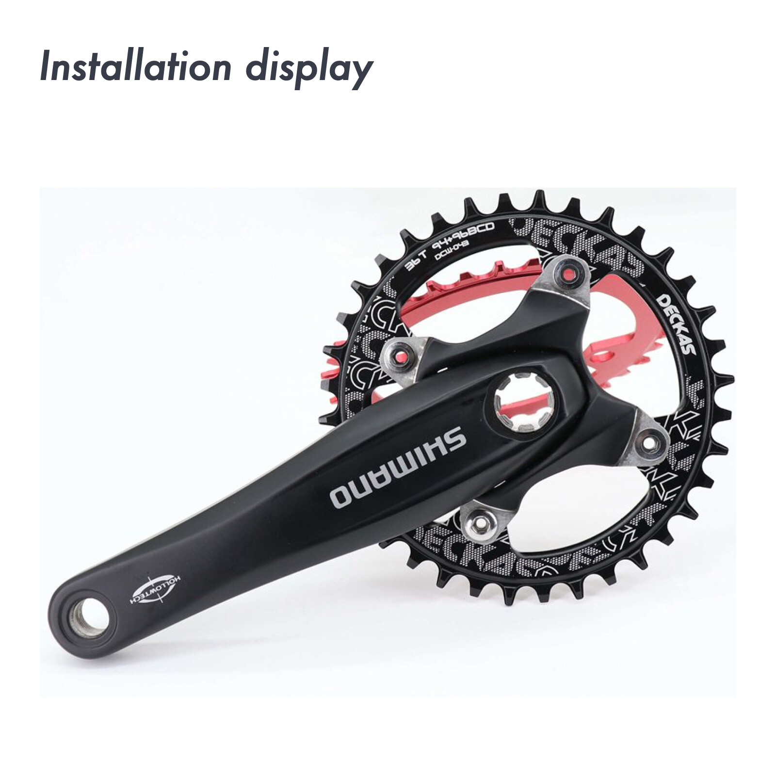 Deckas Chainring 96BCD Round Oval 32t-38t MTB Bike Road M4000 M4050 NX GX Alivio