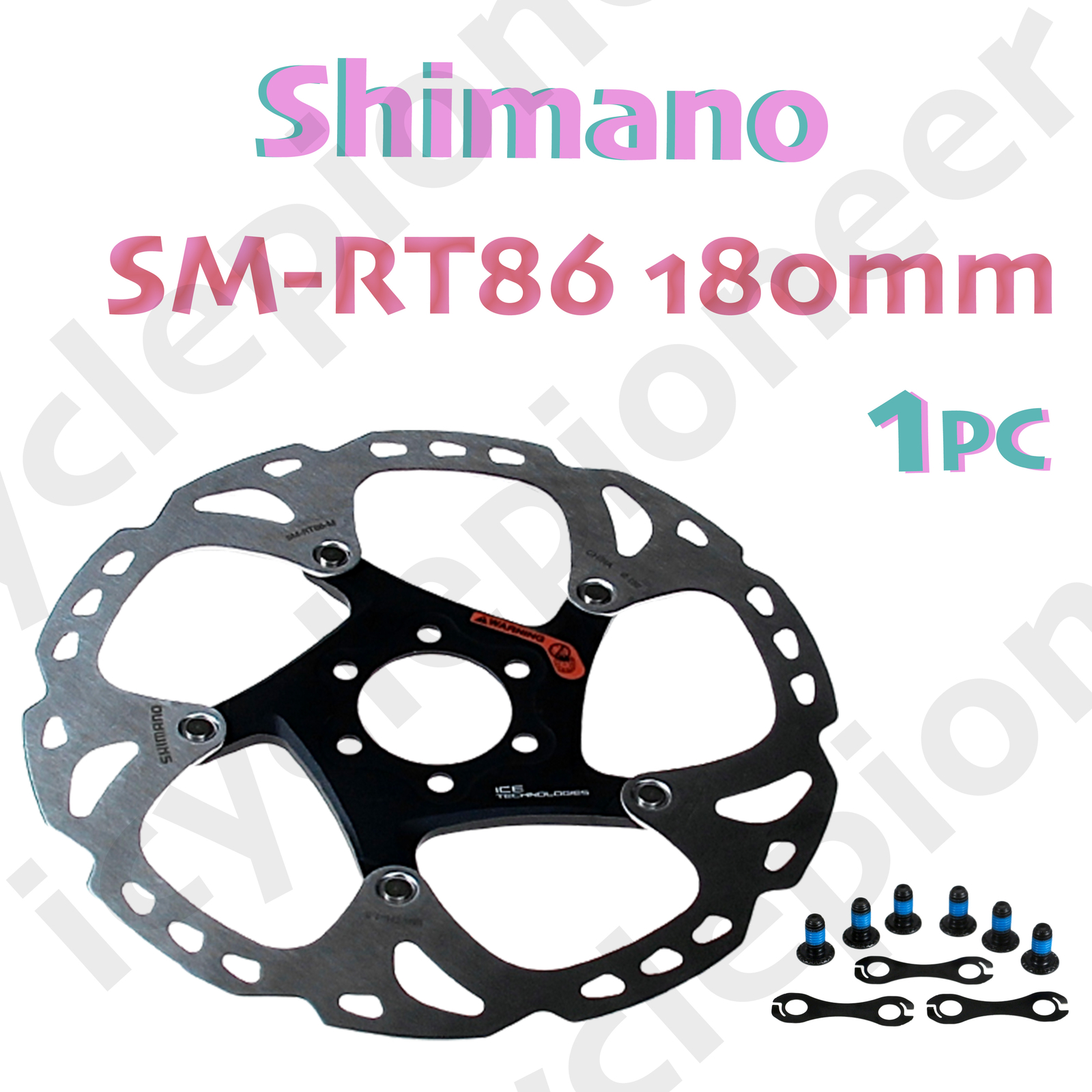 Shimano Deore XT SM-RT86 Ice-Tec 6 Bolts Rotor for MTB 180mm NEW -1pc