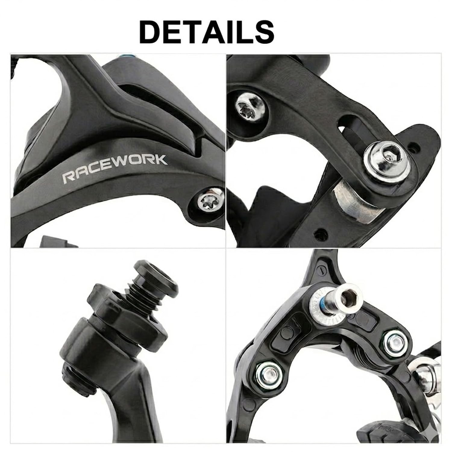Double Pivot Road Bike Brakes – Aluminum Side Pull Caliper Set for Front and Rea