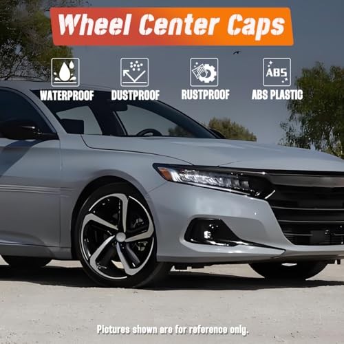 4Pcs 62mm(2.44in) Wheel Center Caps OD: 62mm 2.44in, ID: 56.2mm 2.21in Chrome
