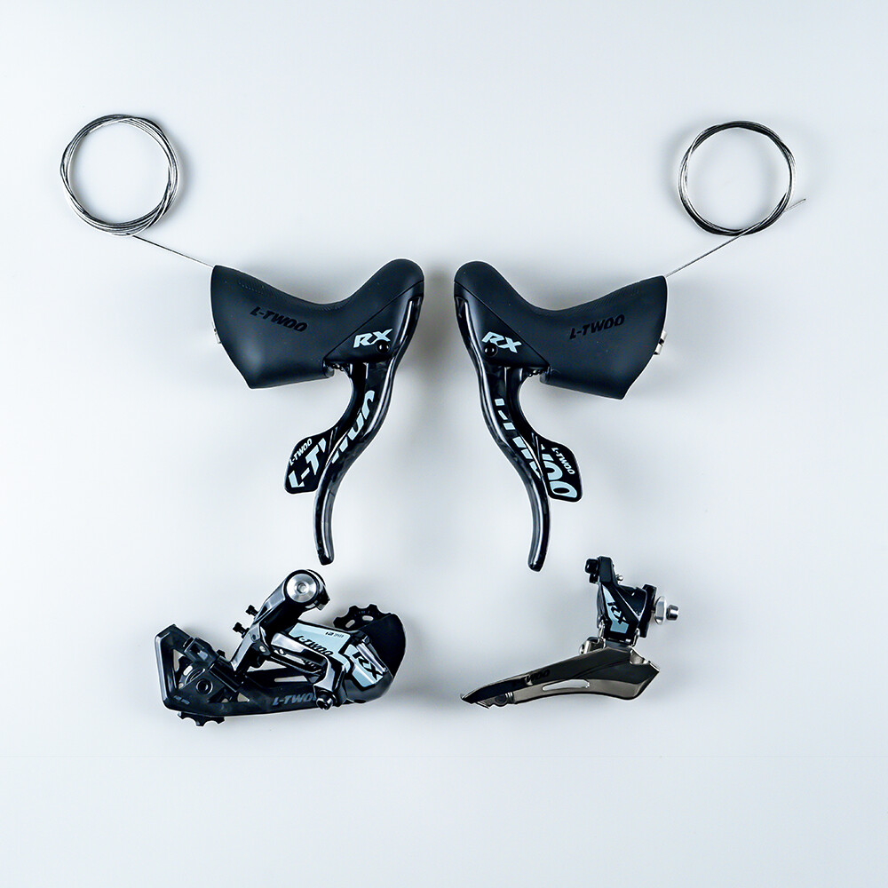 LTWOO RX 24s Road Group 2x12Speed Carbon Fiber Shifter Rear Derailleurs FD Black