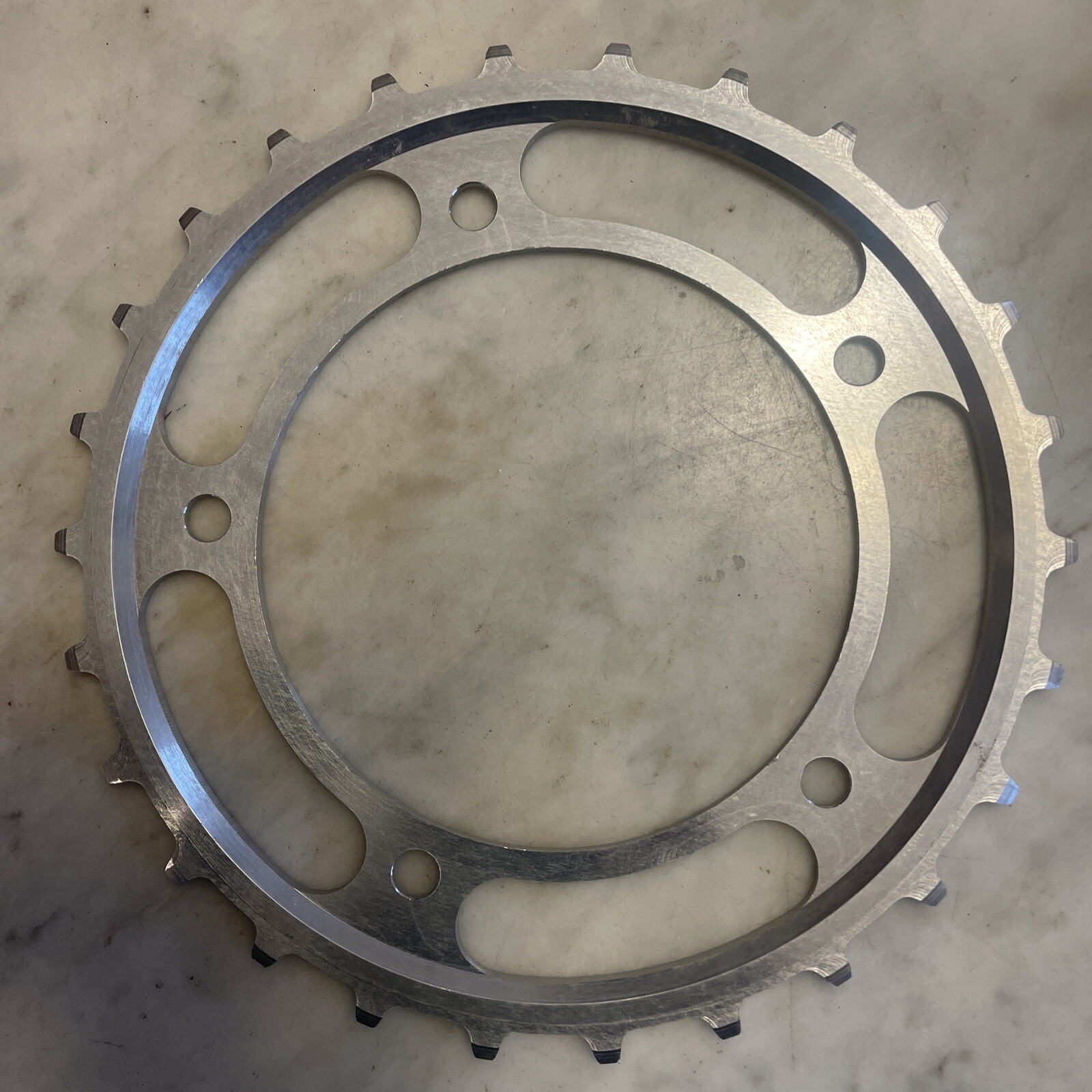 NOS Vintage CAMPAGNOLO 1″ Pitch Skiptooth Chainring • 26 or 27 or 28T. (NJ)