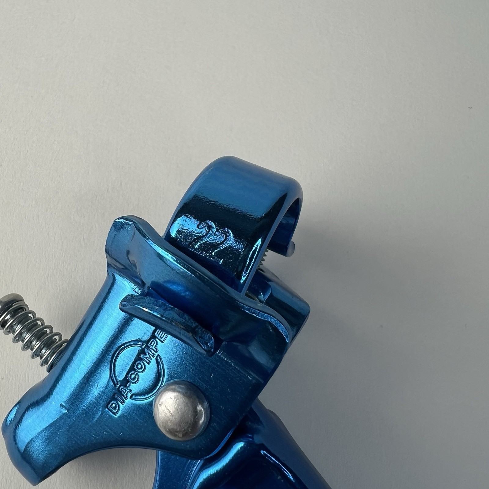 NOS Dia-Compe MX120 Tech 2 Left Front Brake Lever Blue BMX Japan L-1 w/ Clamp