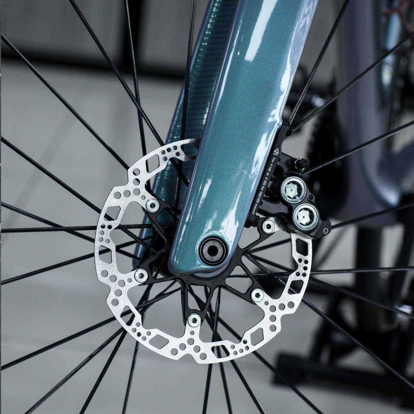 Juin Tech RT01 Center-Lock Floating Disc Brake Rotor 140mm 160mm Road MTB Gravel