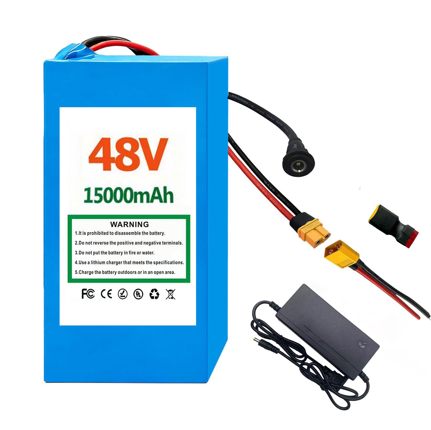 48V 15AH lithium-ion cell for 200W-1500W Ebike Electric Bicycle Bike DIY