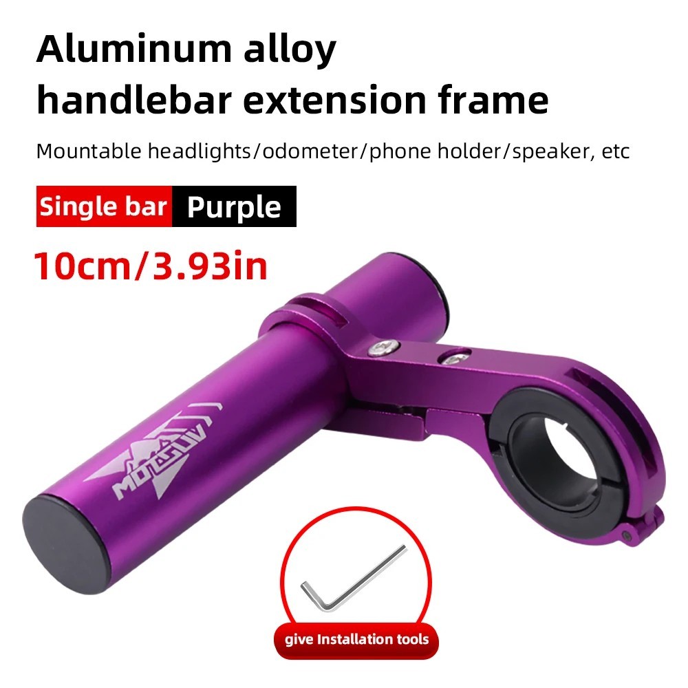 Bicycle Handlebar Extender Bracket MTB Headlight Mount Extension Bar Rack