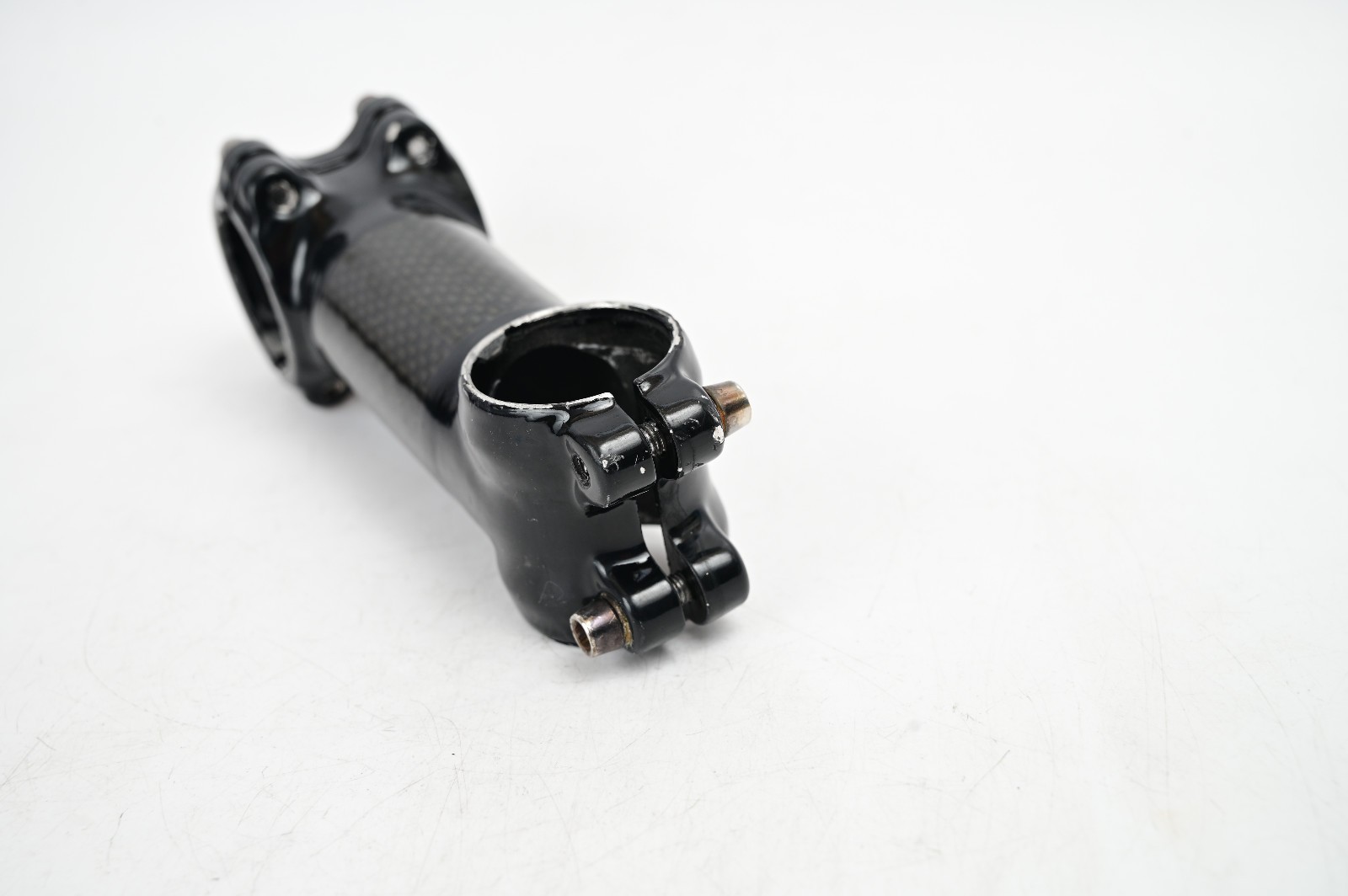 Carbon Fiber / Aluminum Alloy 90mm x 1-1/8″ Road MTB Gravel Bike Bicycle Stem 6°
