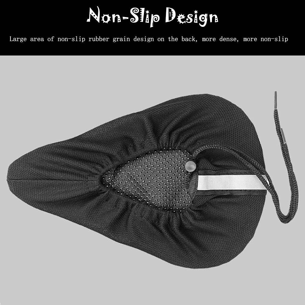Comfortable Gel Bike Seat Cover for Kids, Waterproof & Easy to Install 9″x6″