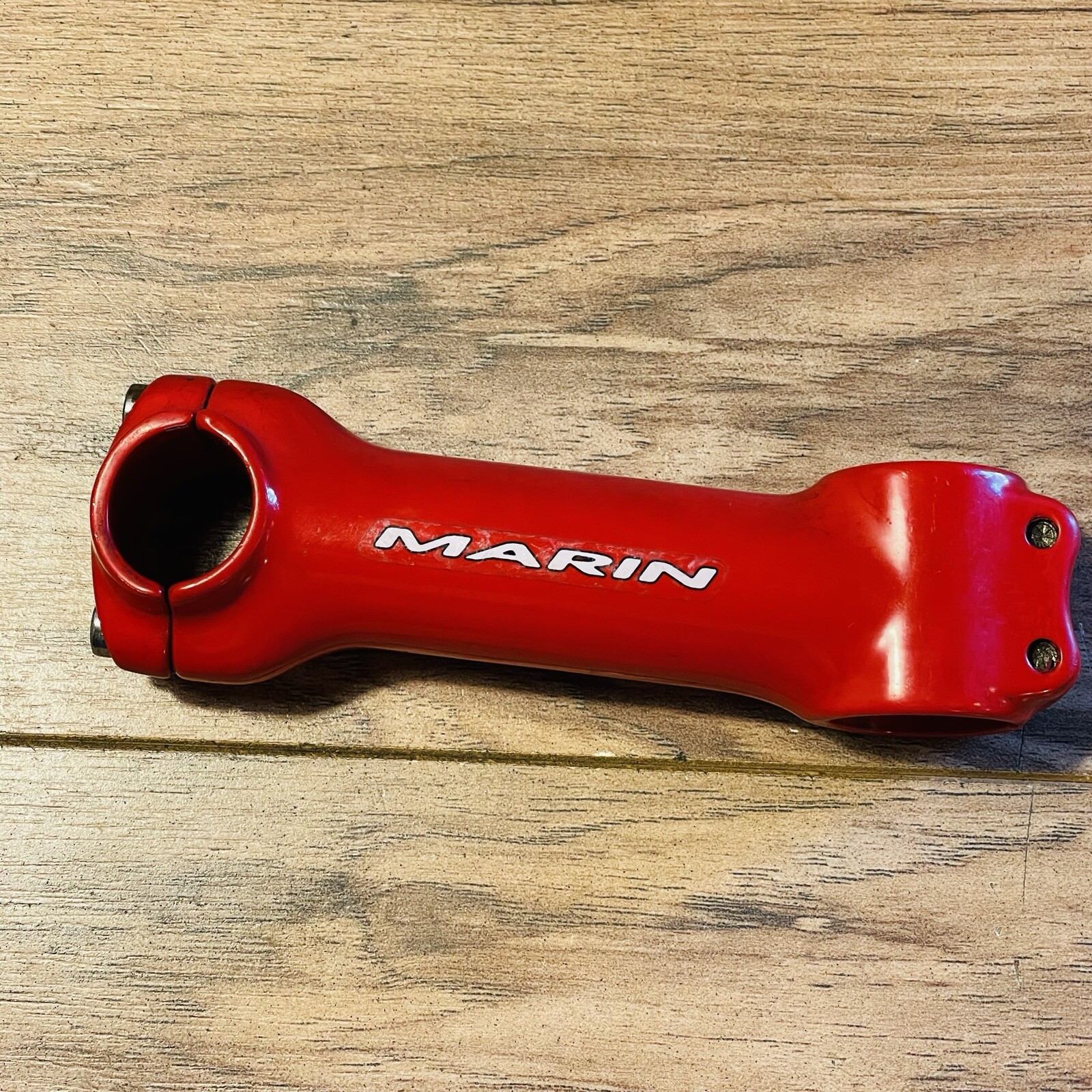 Older Marin Threadless 1 1/8 Stem 120mm 5 Degree 25.4 Bear Logo Faceplate