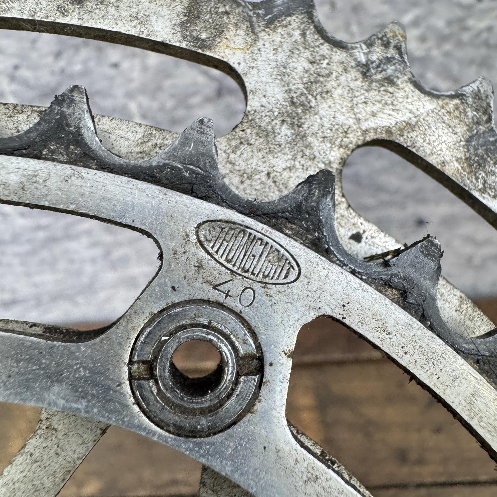 Vintage Stronglight 49D Crankset 170mm 52/40T Road Bike Double Alloy France
