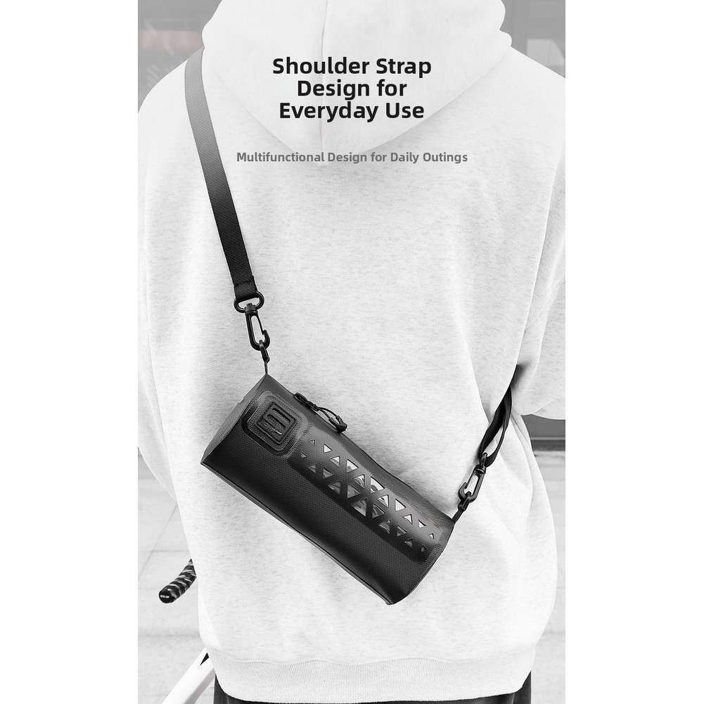 Waterproof Cycling Handlebar Bag with Quick Installation 23x11cm Reflective
