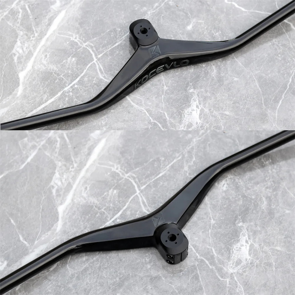 Carbon MTB Bicycle -12 Degree One-shaped Integrated Riser Handlebar with Stem