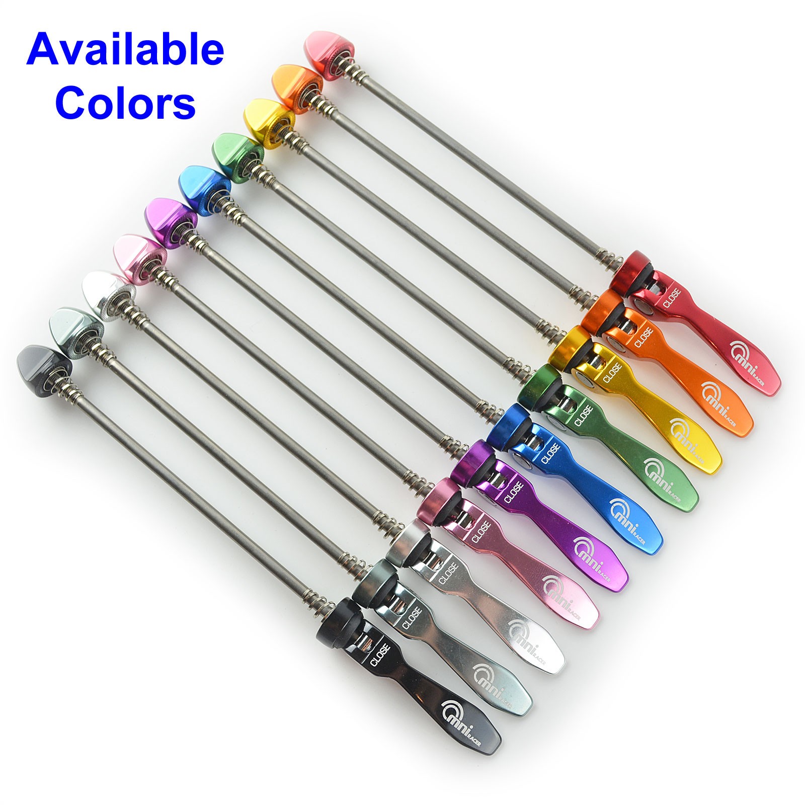 OMNI Racer Quick Release Road Mountain Bicycle Wheel Skewers Stainless: PURPLE