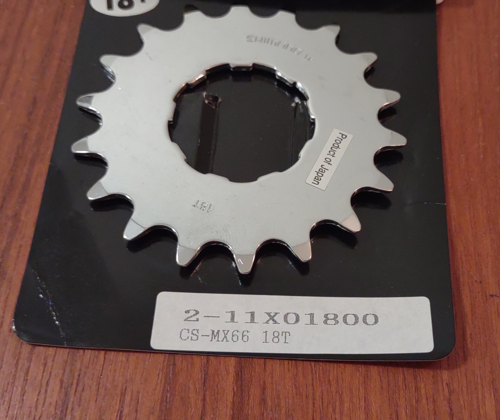 Vintage Shimano BMX DX 18t Cog NOS Sprocket Gear Silver FH-MX66