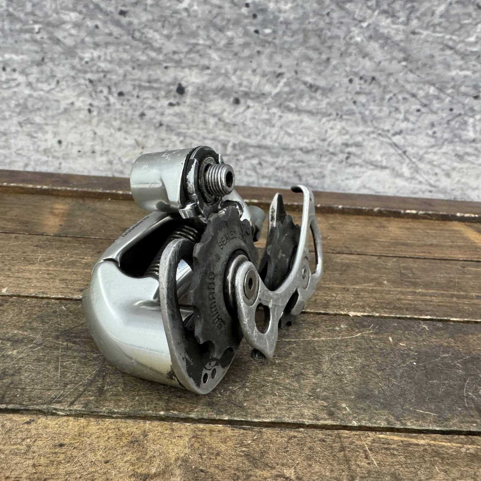 Vintage Shimano Ultegra RD-6500 Rear Derailleur Short Cage Silver Japan 220g