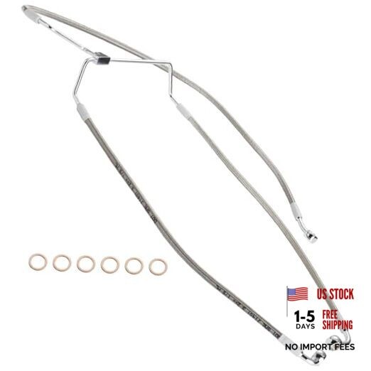 Front Brake Line 14″ Handlebars Extension Brake Cable NO ABS for Harley 2014