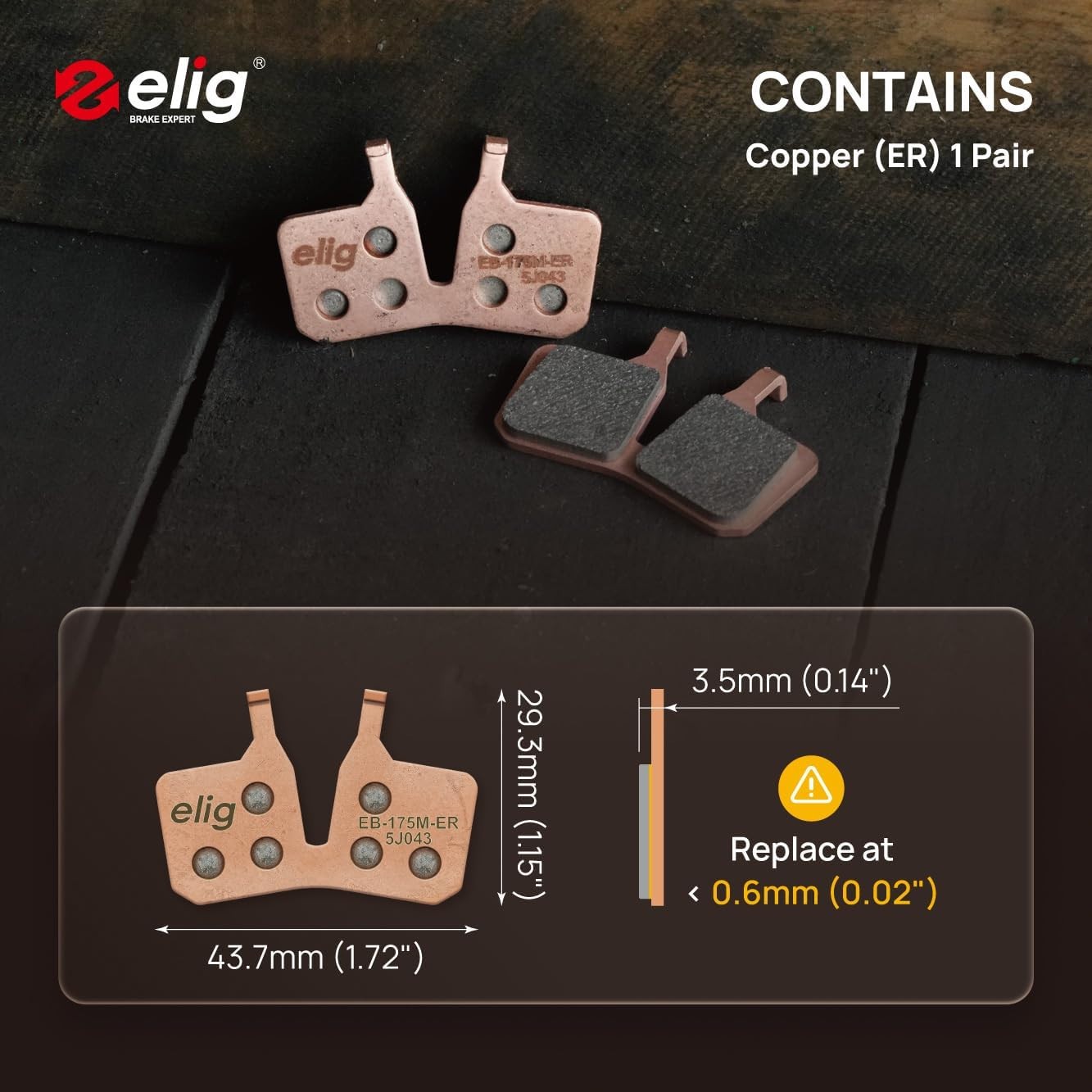 ELIG Bike Disc Brake Pads for Magura 4-Piston MT5, MT5 Pro, MT Trail Sport｜S-Ped
