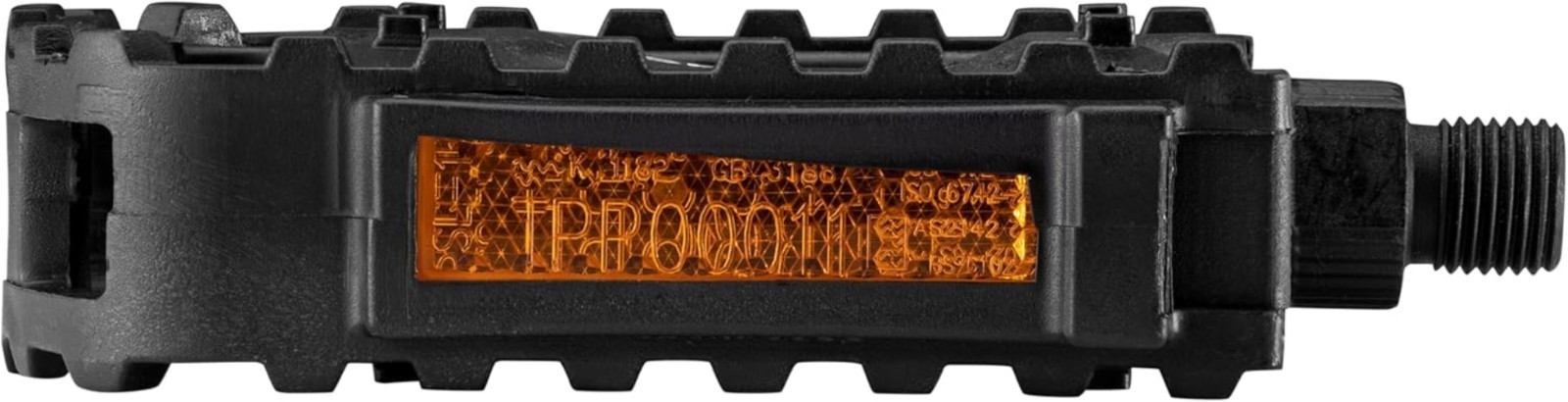 Basic Black Bike Pedals – Lightweight & Rust-Resistant with Reflectors, Set of 2