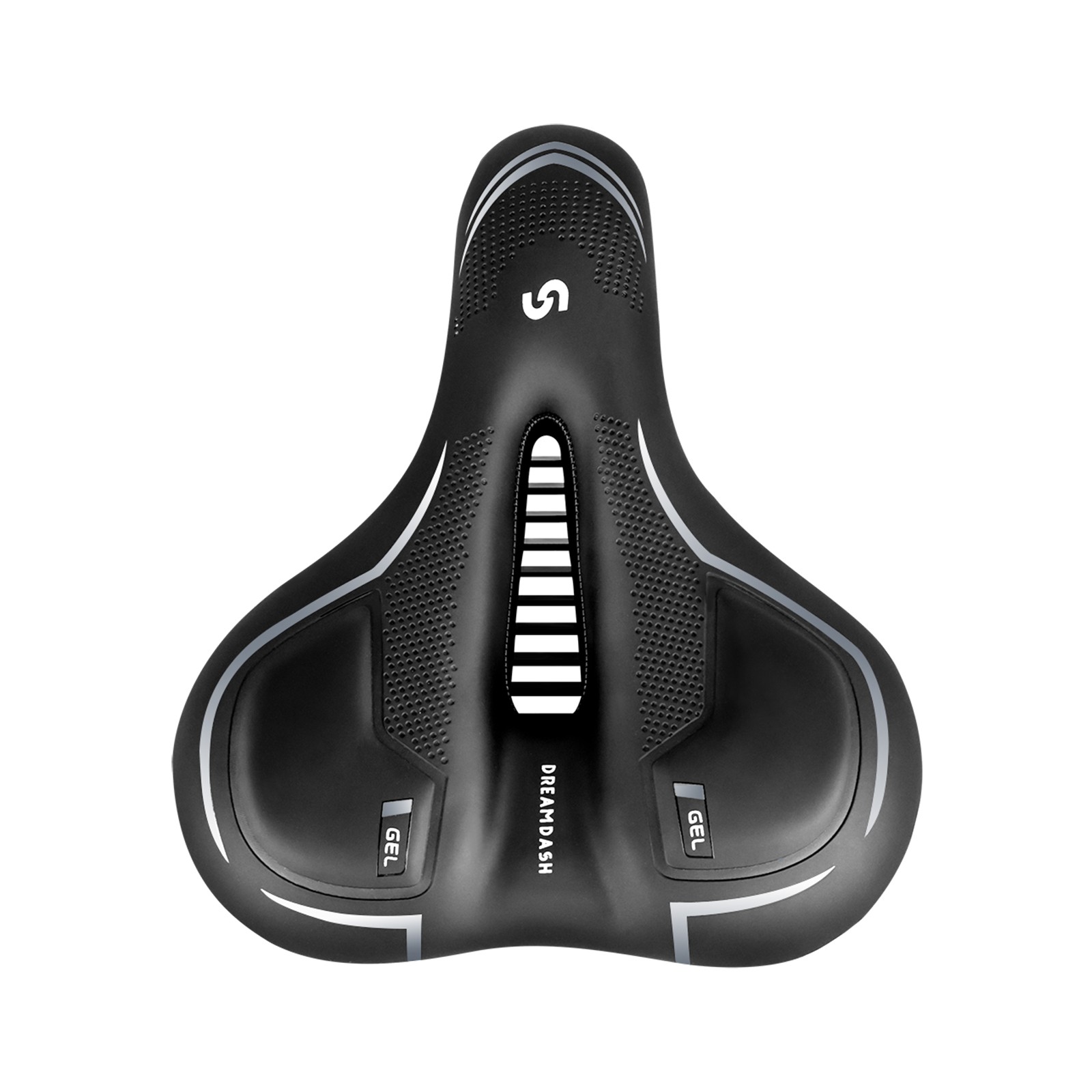 A Pair Bicycle Bike Saddle Seat Comfort Wide Big Bum Soft Gel Cushion Pad Sporty