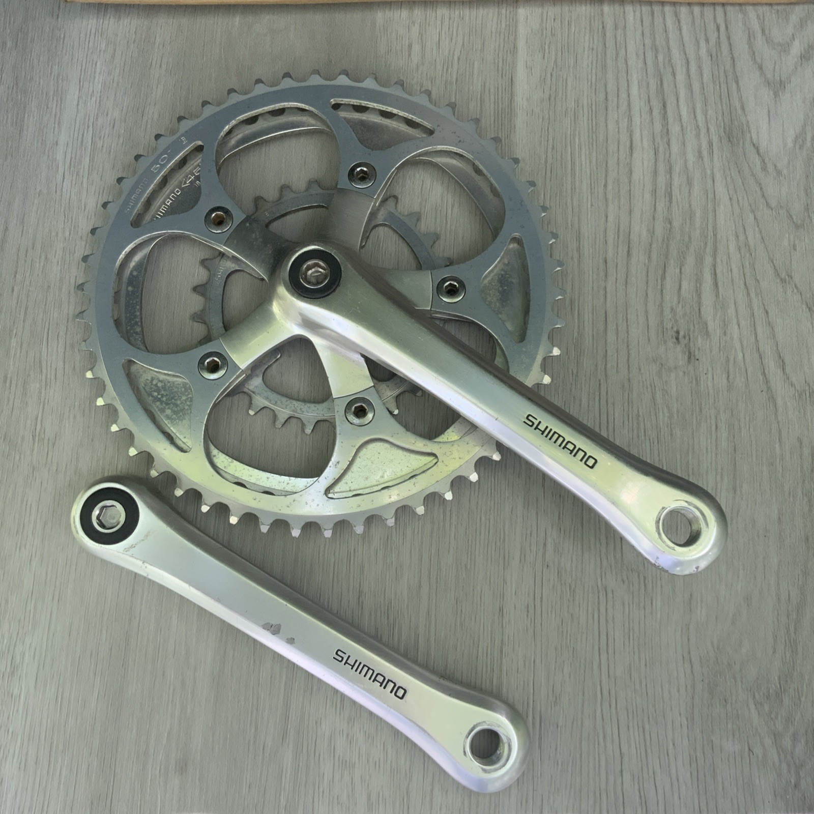 SHIMANO ULTEGRA CRANKSET DOUBLE 6500 53-39 TOOTH 172.5 MM ARMS