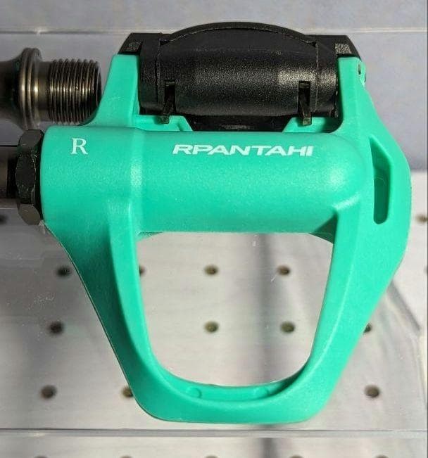 Racework SPD-SL Binding Pedals Green Celeste Pair Unique Design Road Bike