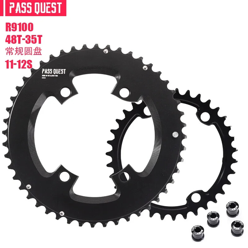 Road Bike Chainring 110bcd 4 Bolts Round Double Chainring 56-42T/54-40T/53-39T