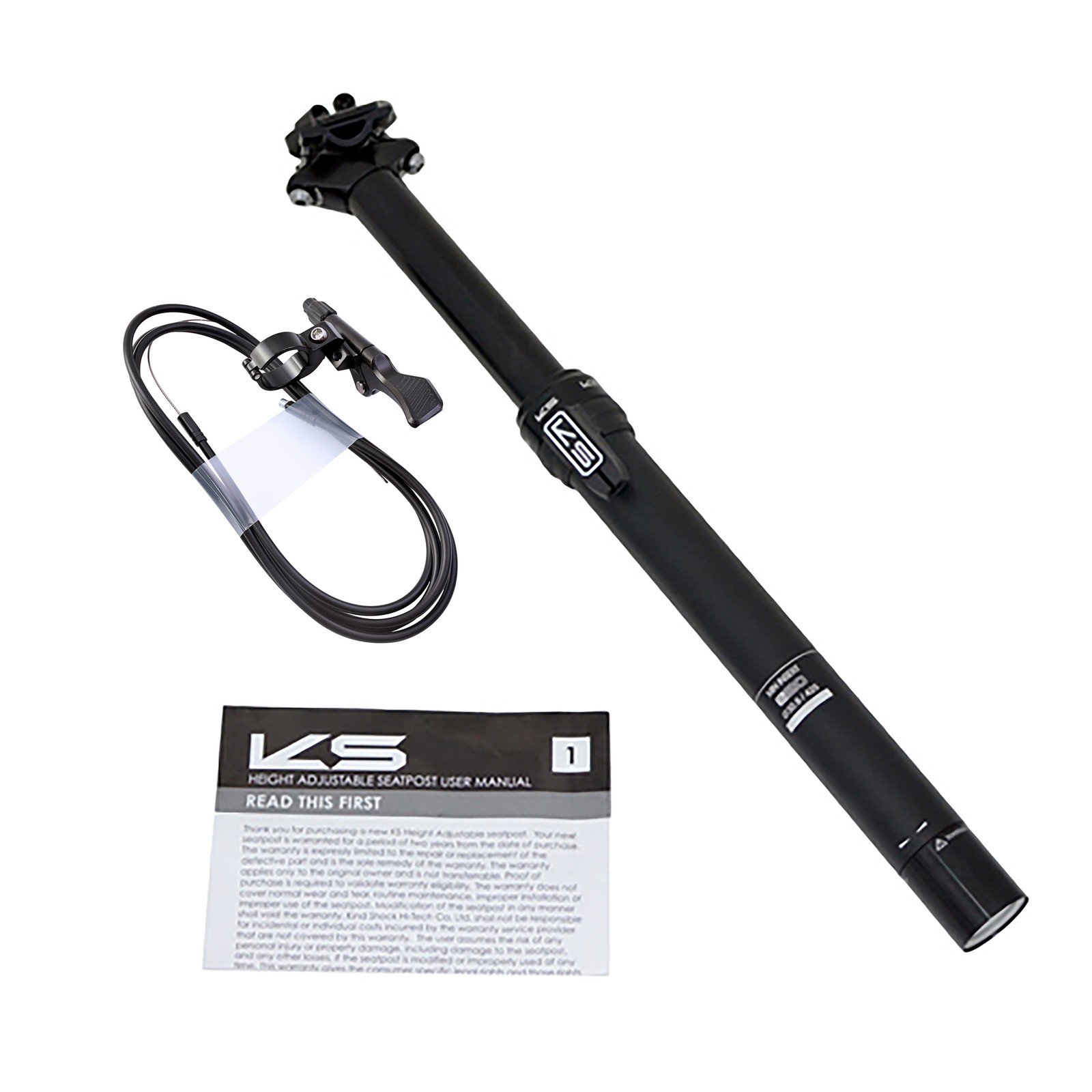 Kind Shock KS E20 30.9x425mm Remote Dropper Seatpost Travel 125mm