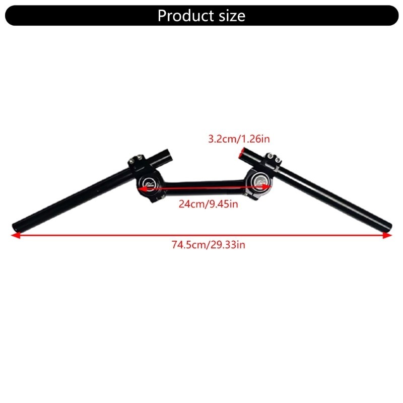 High Strength Motorcycle Handlebar with Adjustable Height and Angle for Scooters