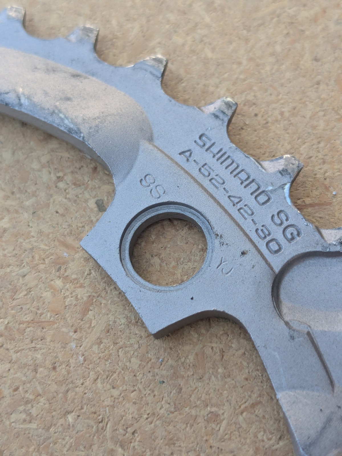 Shimano SG 42 tooth x 130 bcd Road Bike Chainring Used Nice Ramps Pins Bicycle