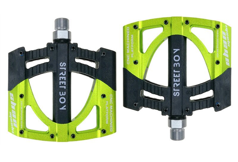 1Pair Universal Sealed 3 Bearing Bicycle Flat Pedals Ultralight 8 Color Optional