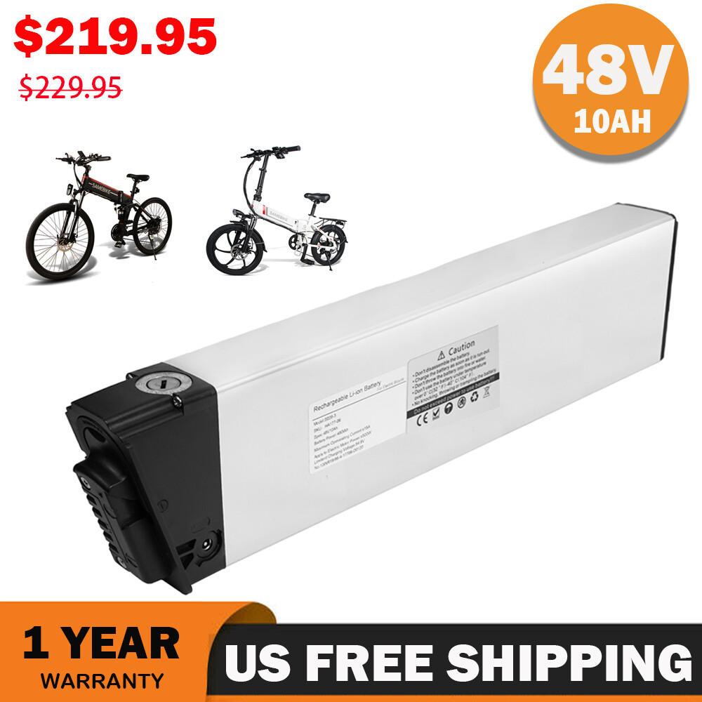 Folding Electric Bike Battery 48V 10Ah Ebike li-Battery Replacement for SAMEBIKE