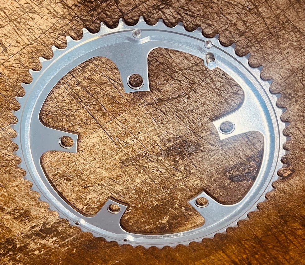 Shimano SG 53T Chainring 130 BCD A-Type Silver Aluminum Road 5-Bolt – XLNT Cond.