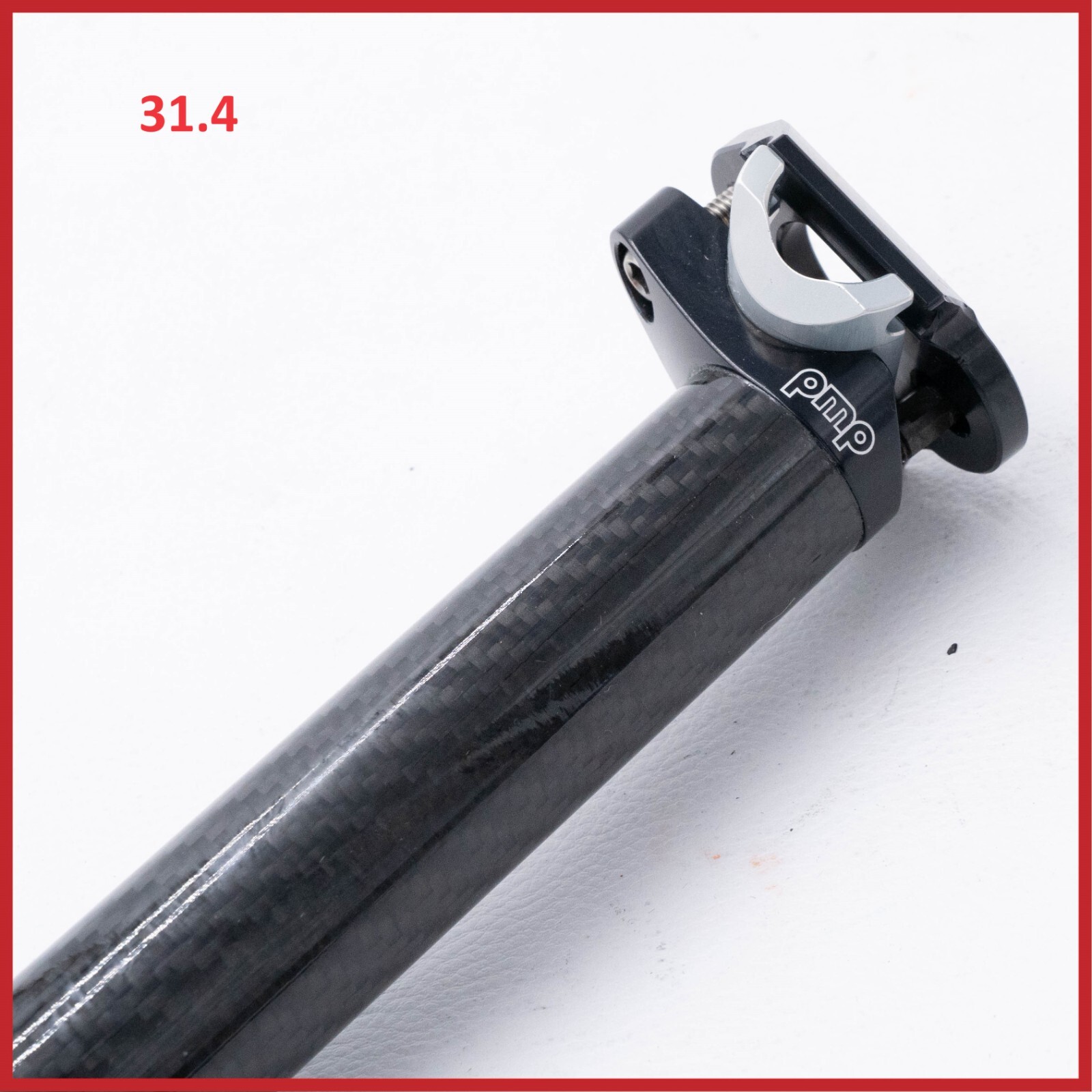 NOS PMP CARBON SEATPOST 31.4 mm 2 BOLTS 370 mm VINTAGE ROAD RACING BIKE BICYCLE
