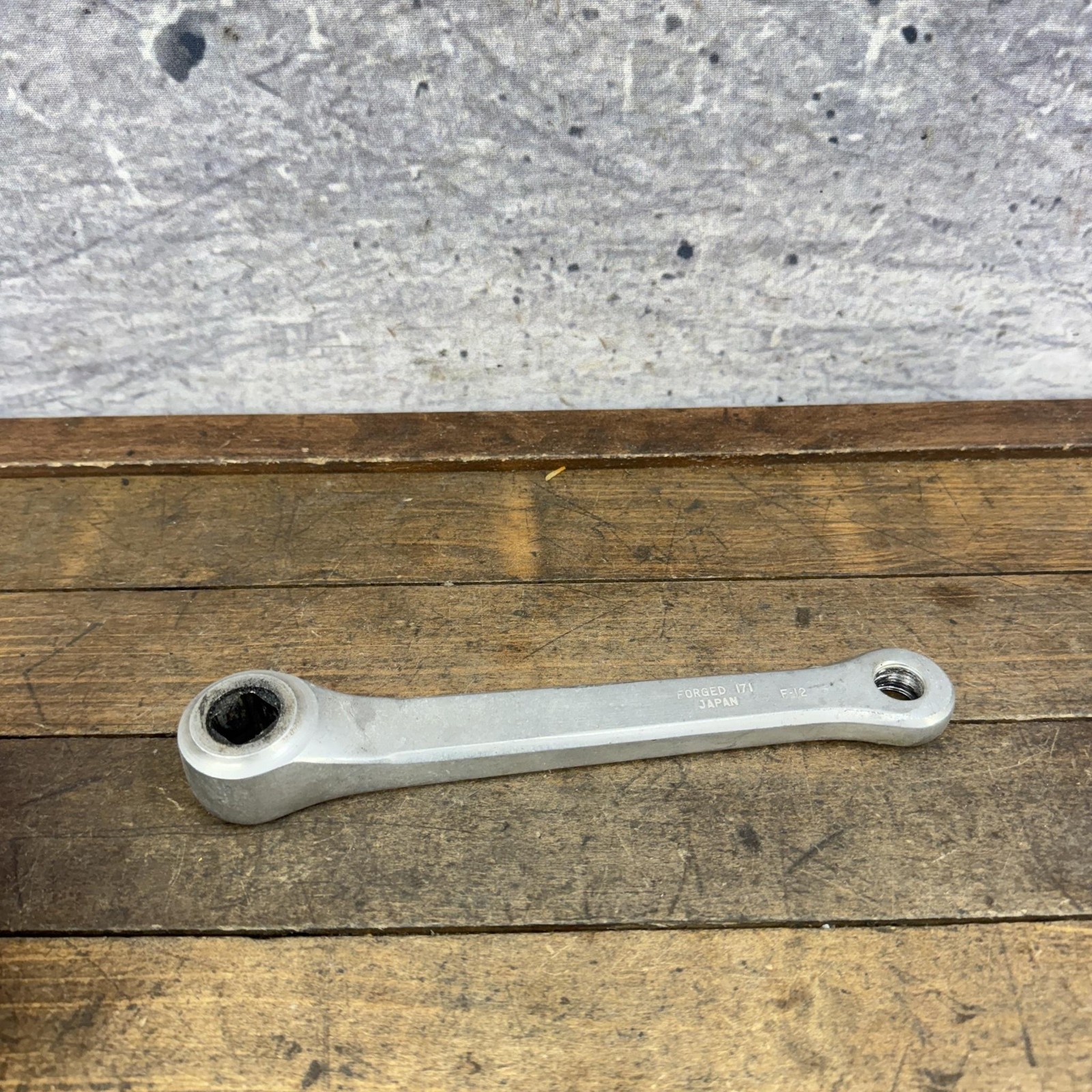 Vintage Maxy BMX Left Crank Arm 171mm Square Taper Forged Japan F-12