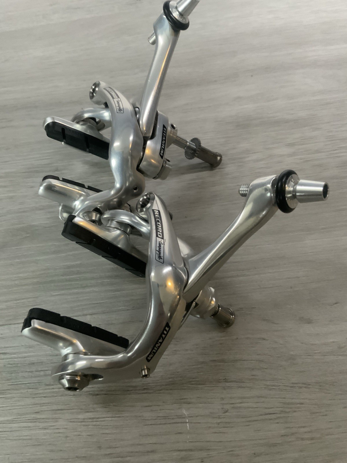 CAMPAGNOLO RECORD TITANIUM BRAKE CALIPERS 39-49 MM REACH RECESSED MOUNTS