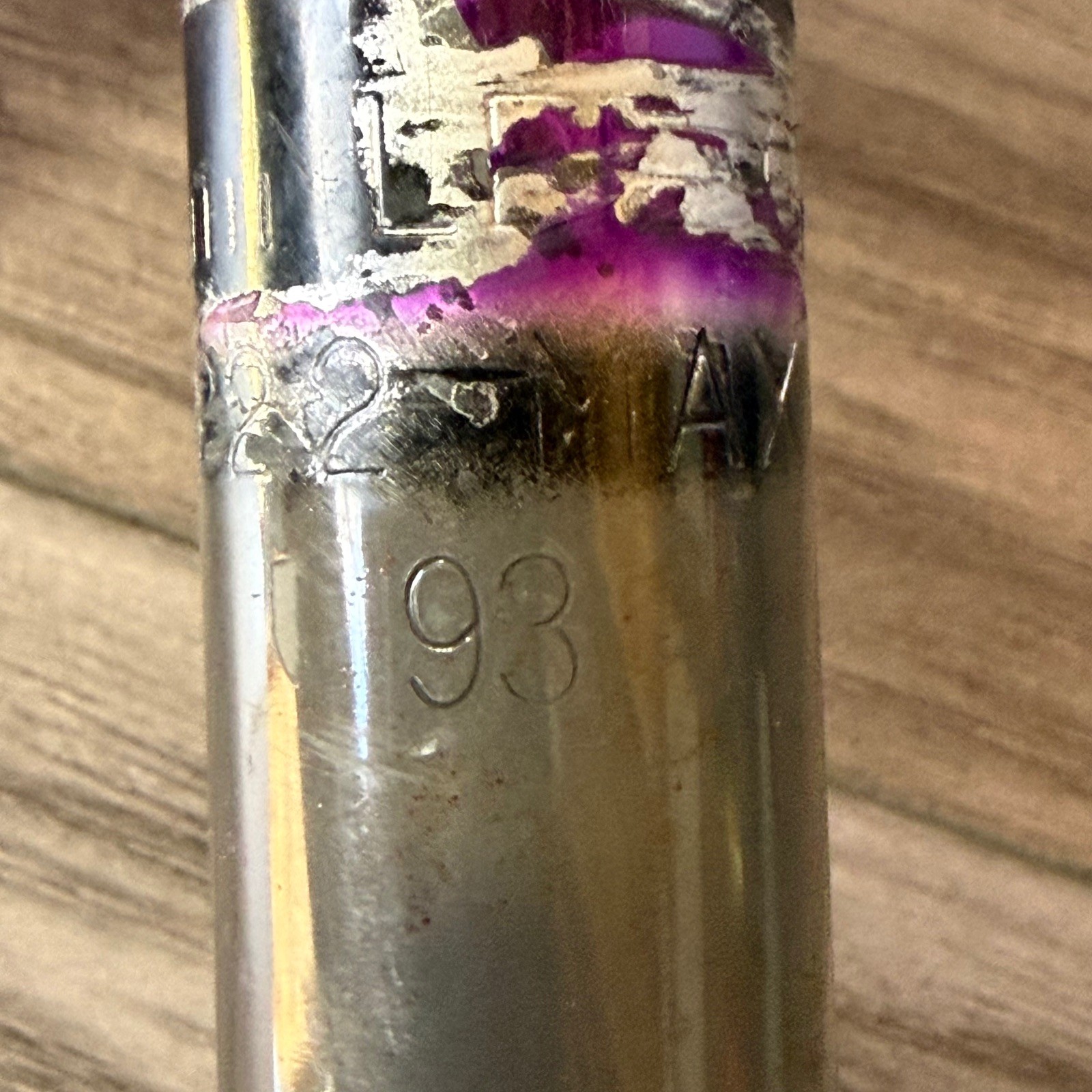 1993 1-Inch Quill Stem Dirt Drop High Rise 50 Degree 150mm 25.4 Purple Splatter