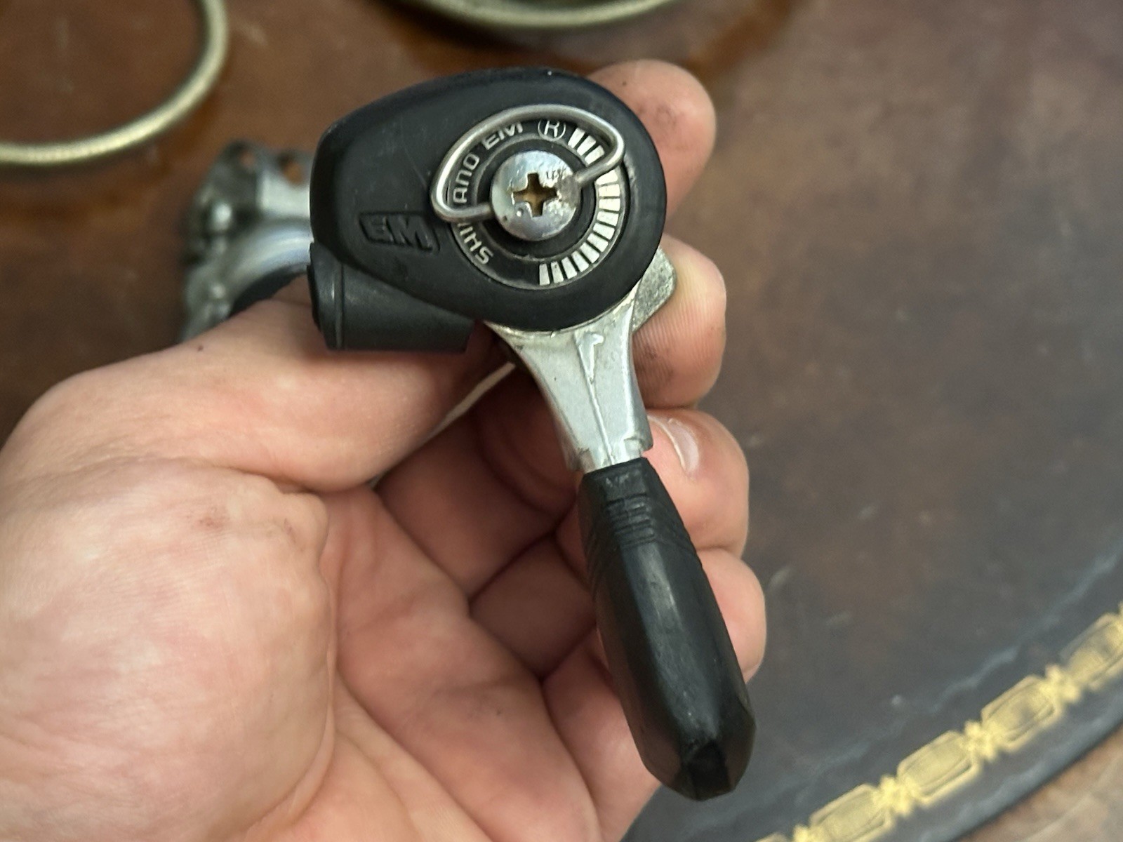 Vintage Shimano EM Thumb Shifter Set SL-MT30 MTB ATB Friction Thumbies 80s
