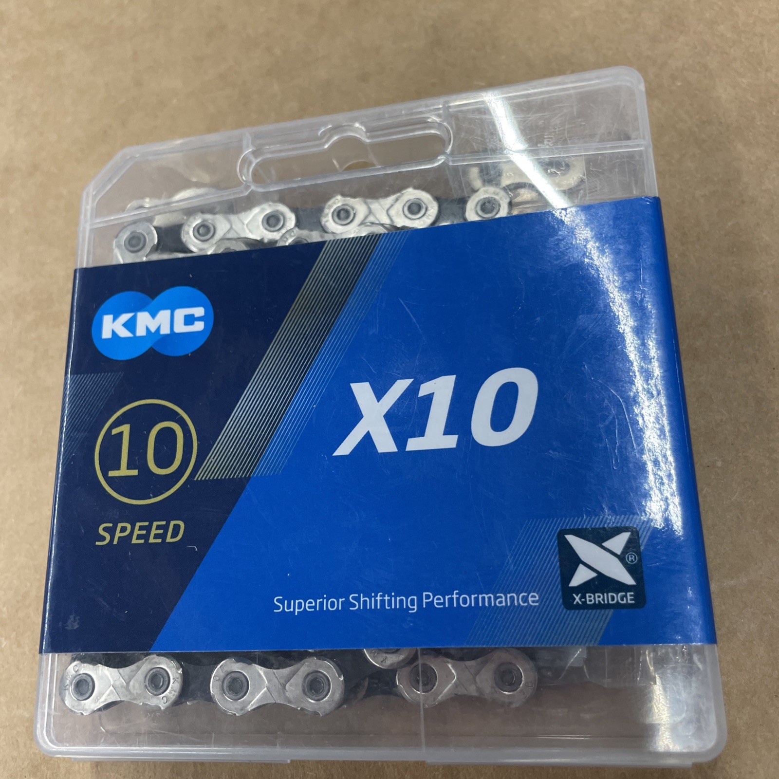 KMC X10 Fahrrad Kette 114 Glieder silber/schwarz 10-fach Shimano SRAM haltbar W1