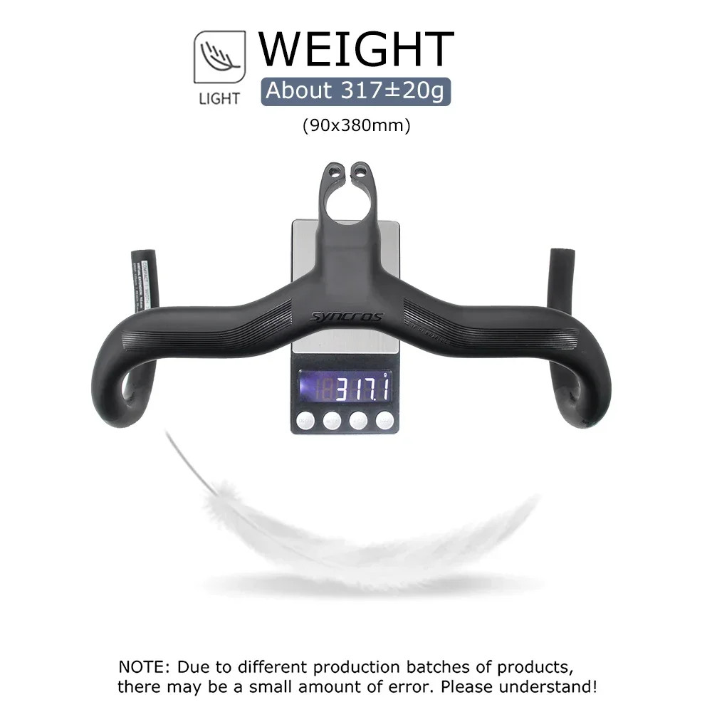 Syncros Integrated Carbon Handlebar WIth Mount for Bike Internal Cable Routing